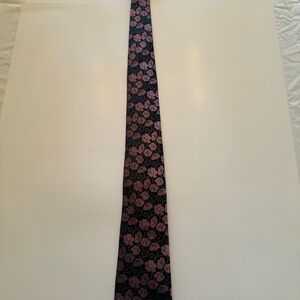 Floral Black and Pink Men's Tie
